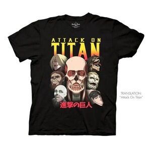 Attack on Titan Black Graphic T-Shirt
